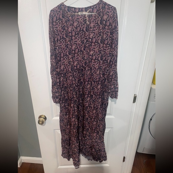 New! Faherty - Isabella Dress - Fiona Block Print 💗 sz XS NWOT - Picture 7 of 16